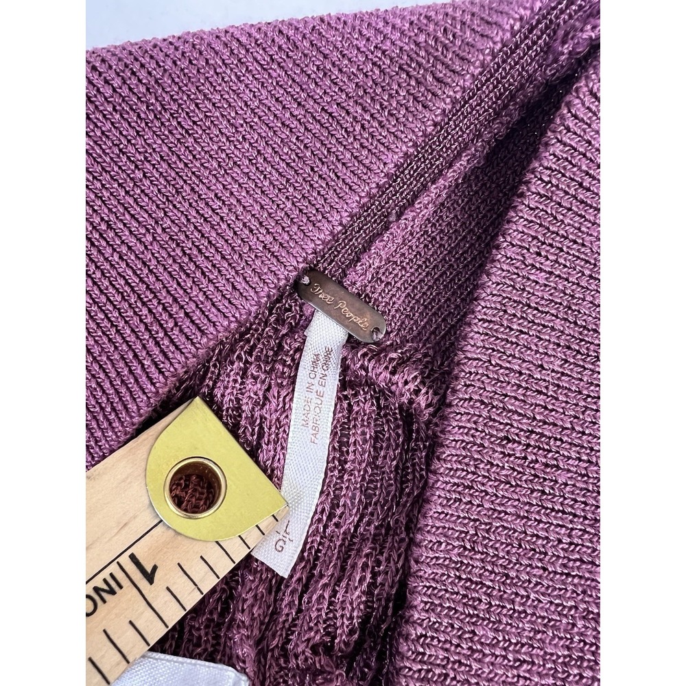 Free People Rosella Swit Pants Rhododendron Pink Knit Size L - Picture 4 of 7
